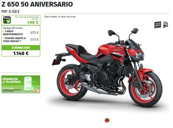 OFERTA KAWASAKI Z650 50 ANIVERSARIO OFERTA KAWASAKI Z650 50 ANIVERSARIO
