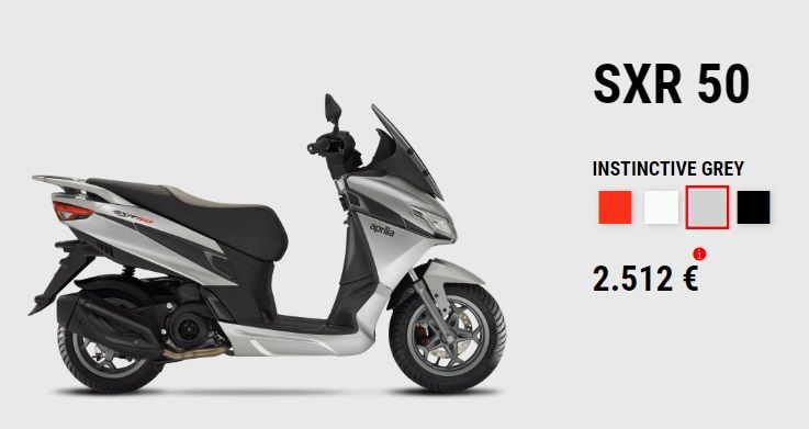 OFERTA APRILIA SXR50 OFERTA APRILIA SXR50