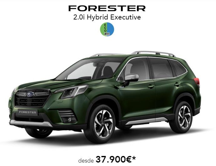 OFERTA SUBARU FORESTER 2.0 HYBRID EXECUTIVE OFERTA SUBARU FORESTER 2.0 HYBRID EXECUTIVE