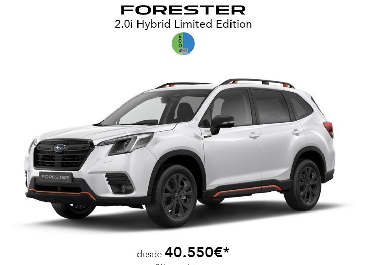 OFERTA SUBARU FORESTER 2.0i HYBRID LIMITED EDITION OFERTA SUBARU FORESTER 2.0i HYBRID LIMITED EDITION