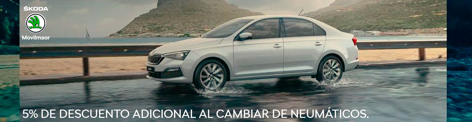 Disfruta de un 5% de descuento en tus nuevos neumáticos para tu ŠKODA. Disfruta de un 5% de descuento en tus nuevos neumáticos para tu ŠKODA.