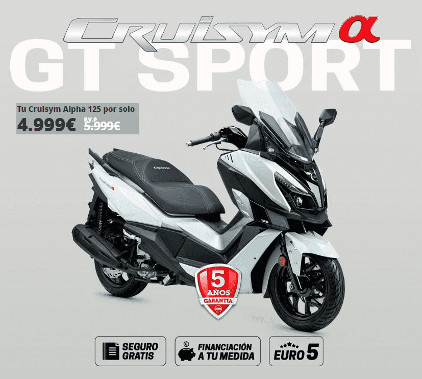 OFERTA NUEVA SYM CRUISYM ALPHA 125 OFERTA NUEVA SYM CRUISYM ALPHA 125