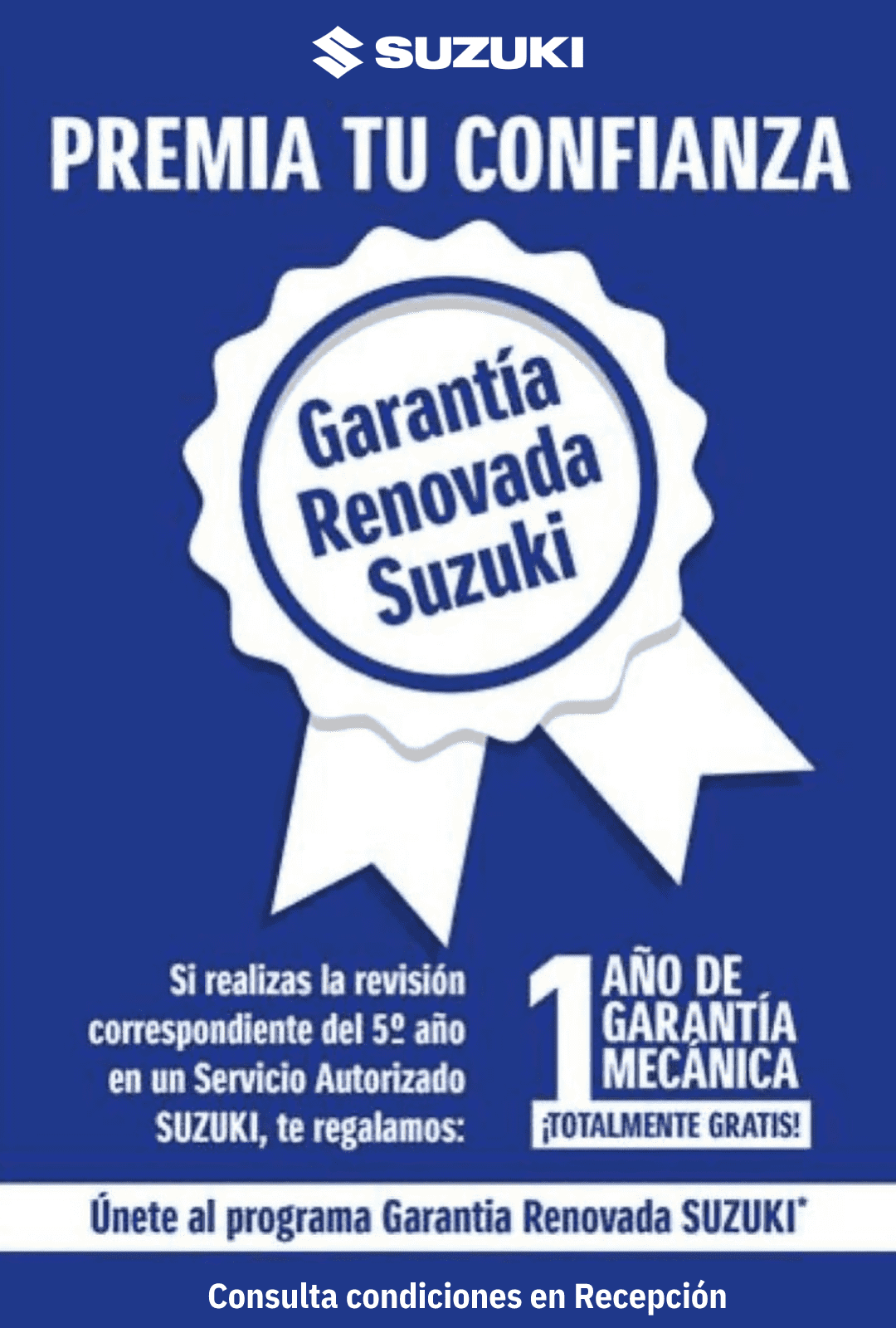¡¡GARANTÍA GRATUITA PARA TU VEHÍCULO SUZUKI!! ¡¡GARANTÍA GRATUITA PARA TU VEHÍCULO SUZUKI!!