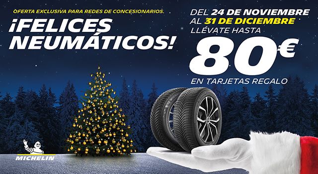 MICHELIN: LLÉVATE 80€ EN TARJETAS REGALO MICHELIN: LLÉVATE 80€ EN TARJETAS REGALO