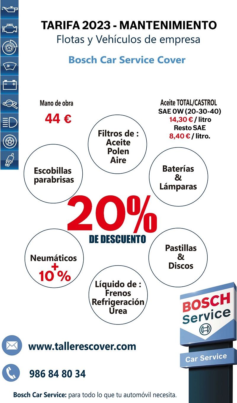 Tarifa 2023 - Mantenimiento y desgaste Peugeot Tarifa 2023 - Mantenimiento y desgaste Peugeot