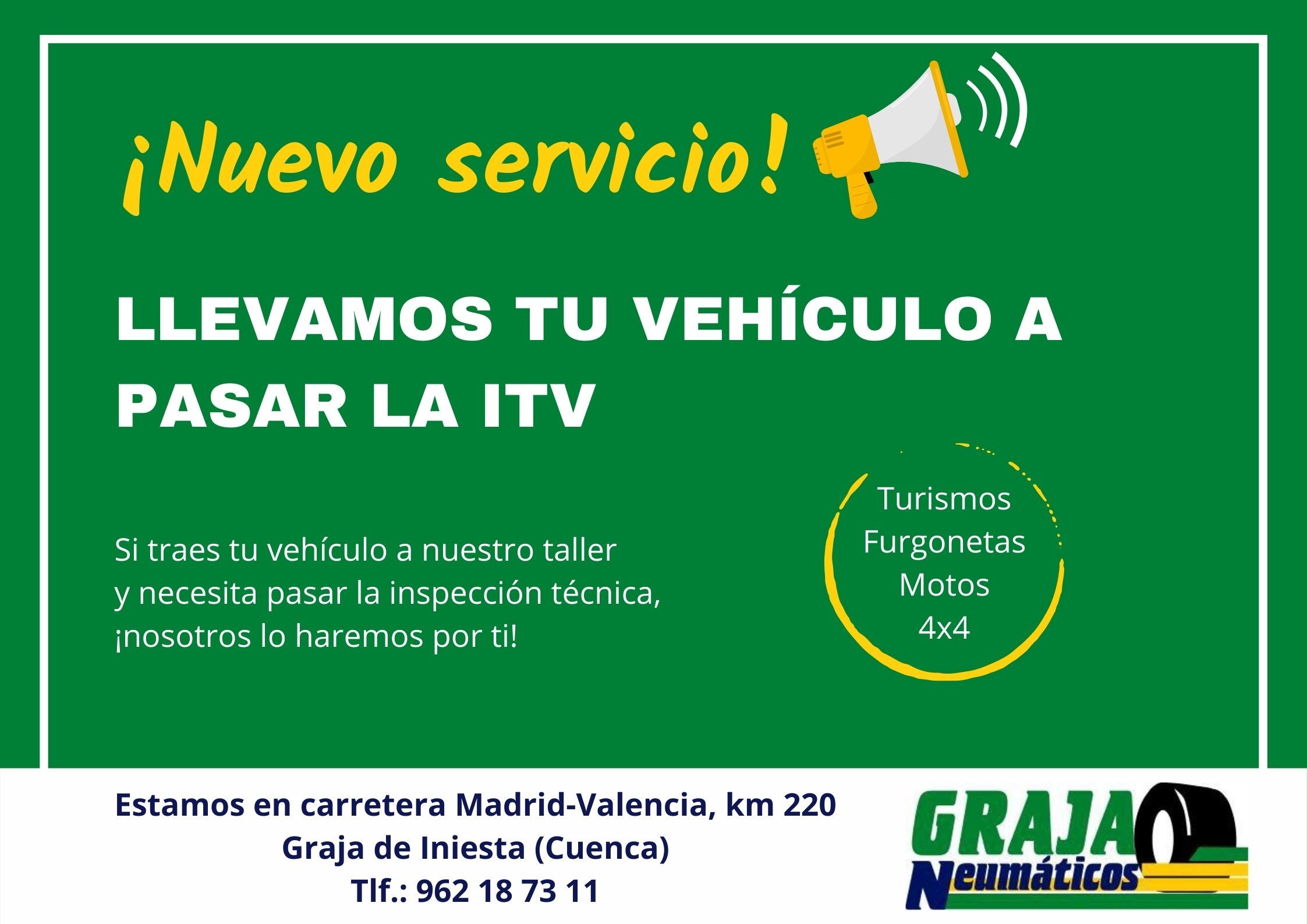Nuevo servicio ITV Nuevo servicio ITV