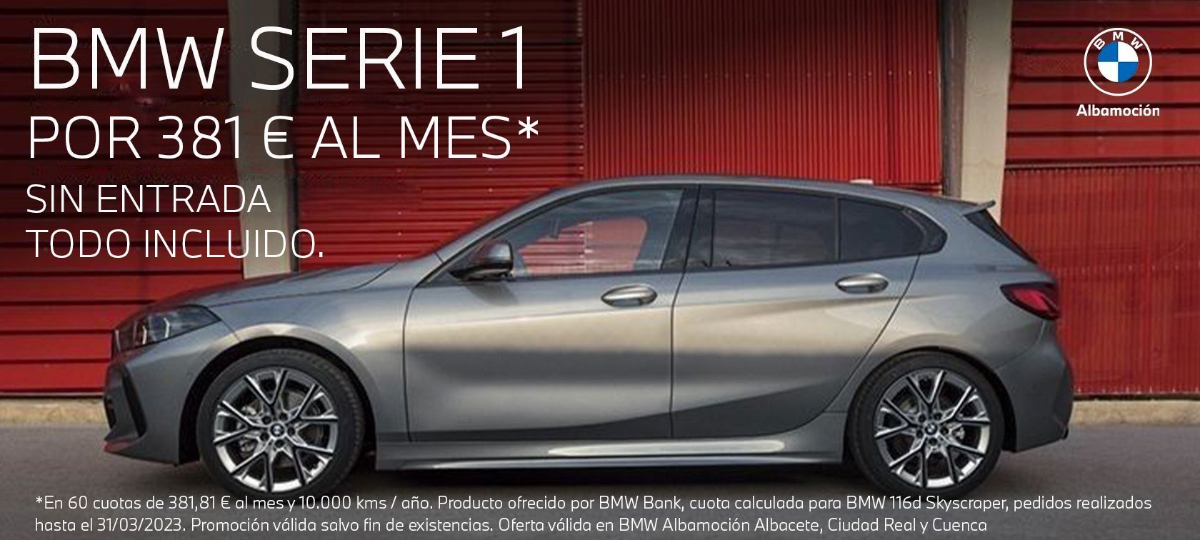 ¡¡LLÉVATE POR RENTING EL BMW SERIE 1 POR TAN SOLO 381€ AL MES SIN ENTRADA Y CON TODO INCLUIDO!! ¡¡LLÉVATE POR RENTING EL BMW SERIE 1 POR TAN SOLO 381€ AL MES SIN ENTRADA Y CON TODO INCLUIDO!!