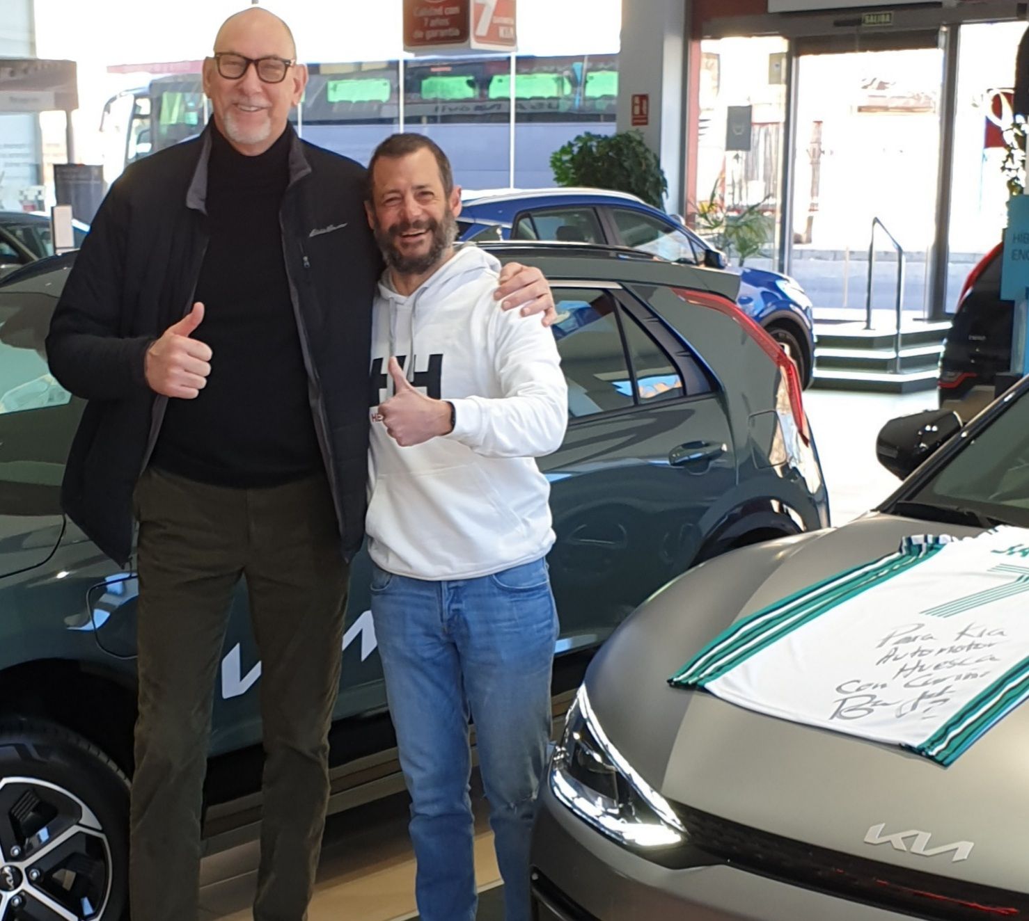 Visita muy especial en KIA Automotor Huesca. Visita muy especial en KIA Automotor Huesca.