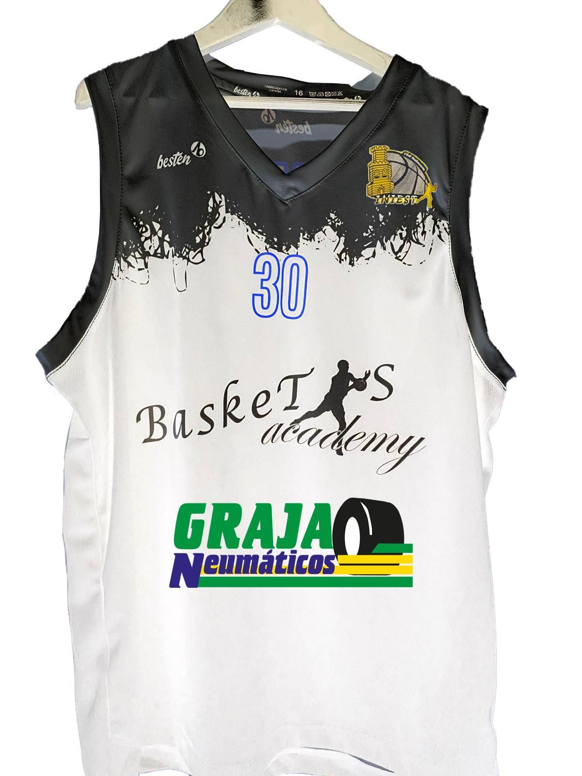 Diseño de las camisetas del equipo alevín masculino de Basketas Academy Iniesta Diseño de las camisetas del equipo alevín masculino de Basketas Academy Iniesta