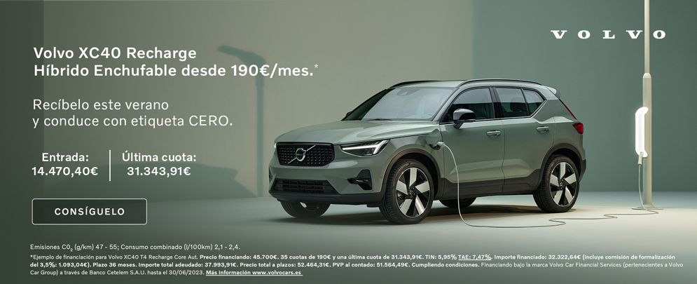 Volvo XC40 Recharge Core Aut. desde 190 €/mes* Volvo XC40 Recharge Core Aut. desde 190 €/mes*
