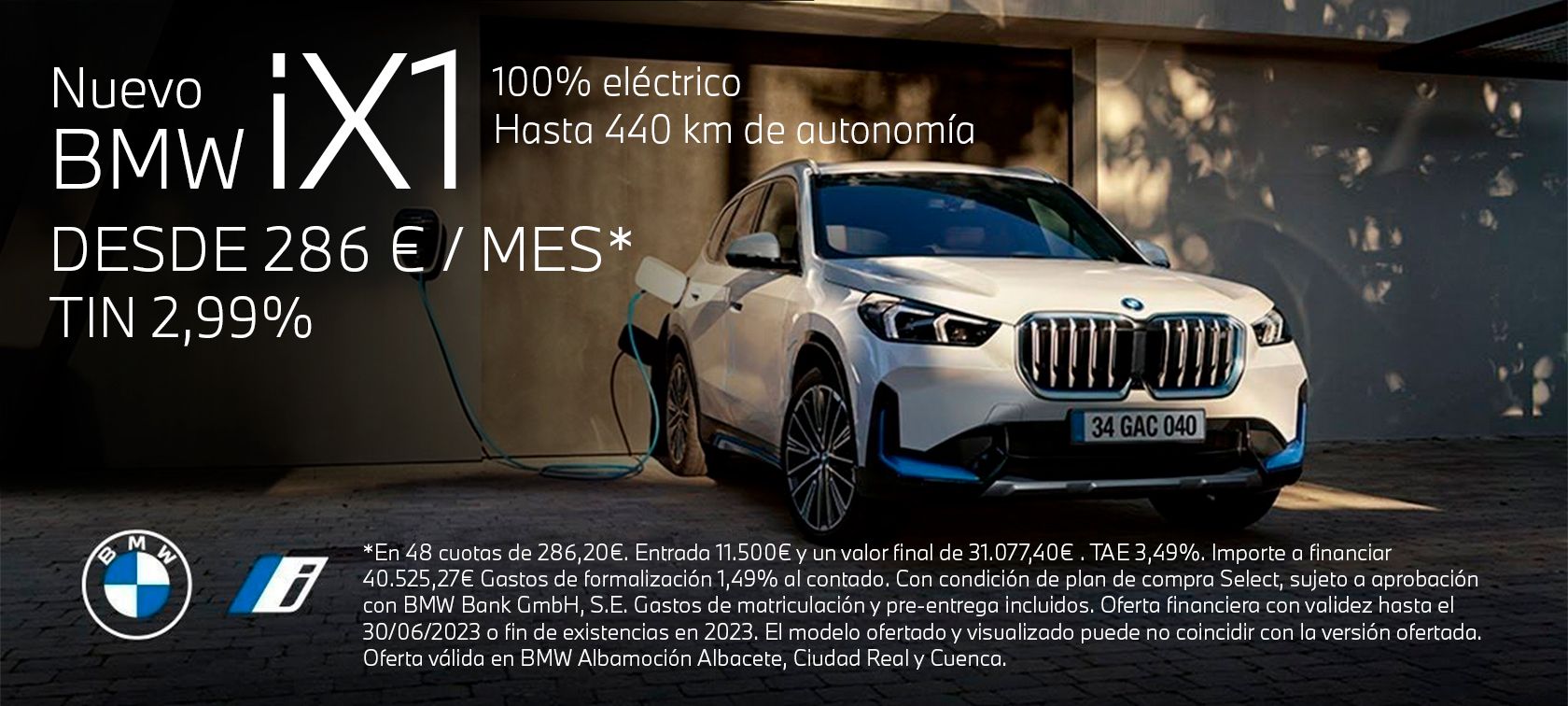 ¡¡El nuevo BMW iX1 puede ser tuyo por tan solo 286€/mes en Albamoción!! ¡¡El nuevo BMW iX1 puede ser tuyo por tan solo 286€/mes en Albamoción!!