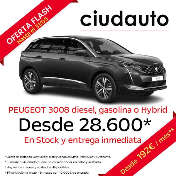 Ofertas Flash Mayo PEUGEOT 3008 Ofertas Flash Mayo PEUGEOT 3008