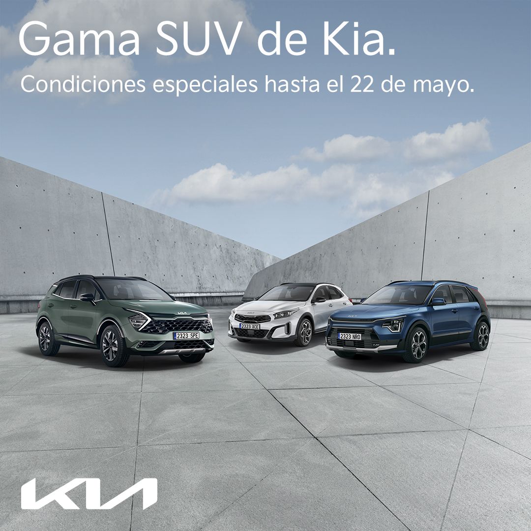 Mayo 2023 Condiciones Especiales SUV Kia. AUTOMOTOR HUESCA. Mayo 2023 Condiciones Especiales SUV Kia. AUTOMOTOR HUESCA.