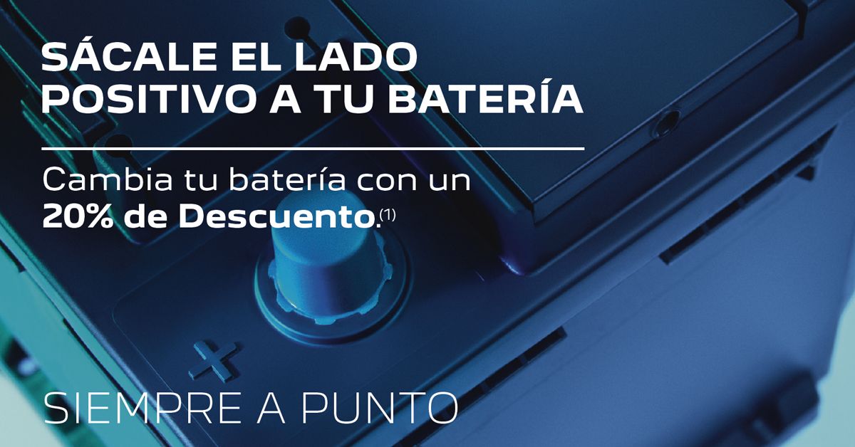 20% de Descuento en tu Nueva Batería 20% de Descuento en tu Nueva Batería