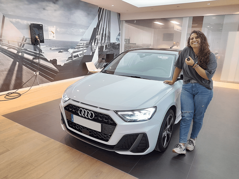 Entrega Audi A1 Sportback a Desi Entrega Audi A1 Sportback a Desi