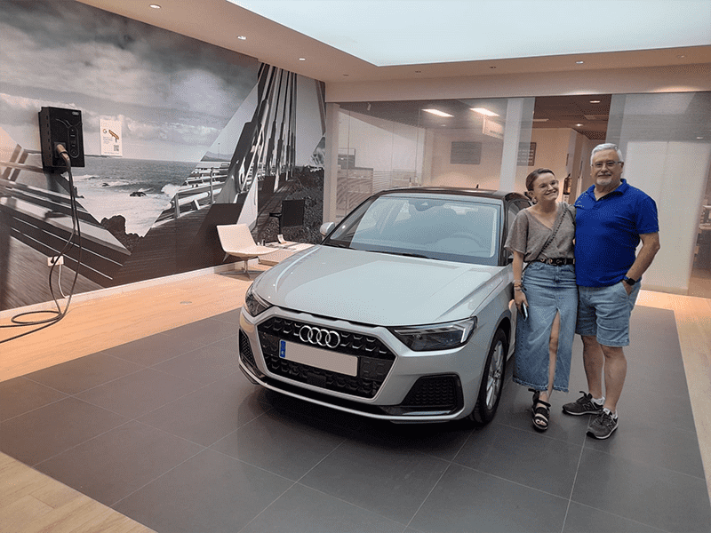Entrega Audi A1 Sportback a María Entrega Audi A1 Sportback a María