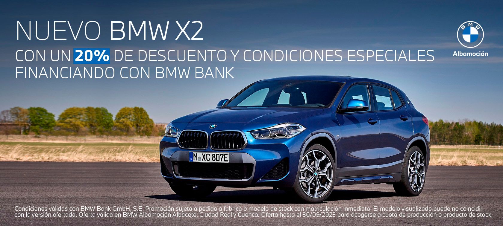 ¡¡Disfruta del BMW X2 con un 20% de DESCUENTO en ALBAMOCIÓN!! ¡¡Disfruta del BMW X2 con un 20% de DESCUENTO en ALBAMOCIÓN!!
