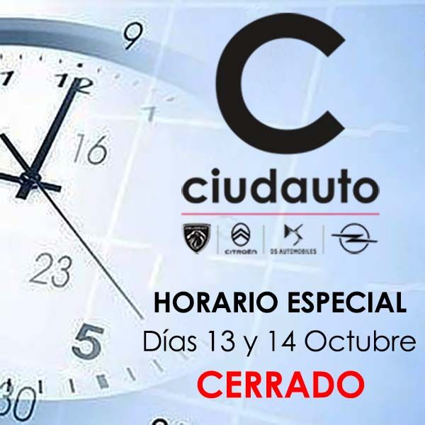 HORARIO ESPECIAL 13 Y 14 OCTUBRE HORARIO ESPECIAL 13 Y 14 OCTUBRE